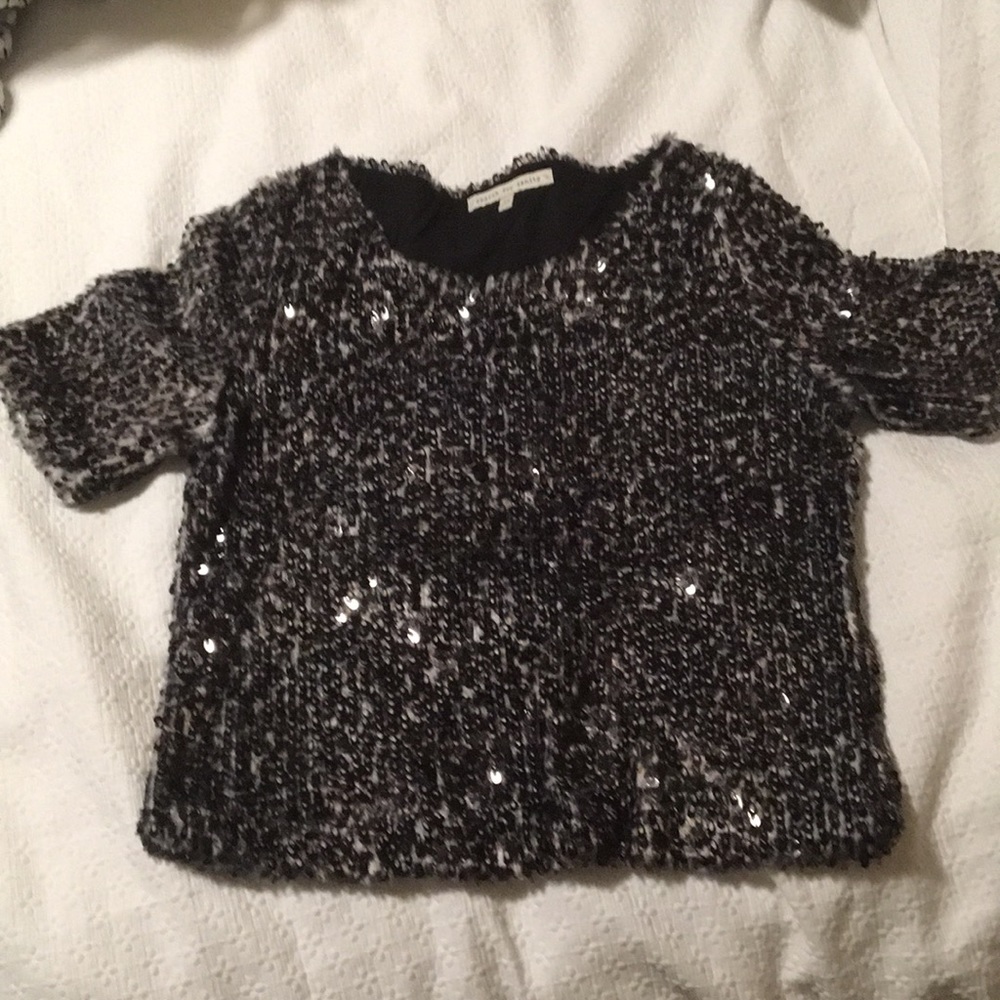Sequin Feathering Top; Never Worn - image 1